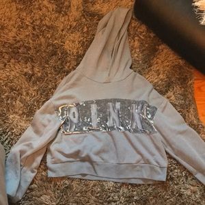 blue, velvet, and it’s hooded